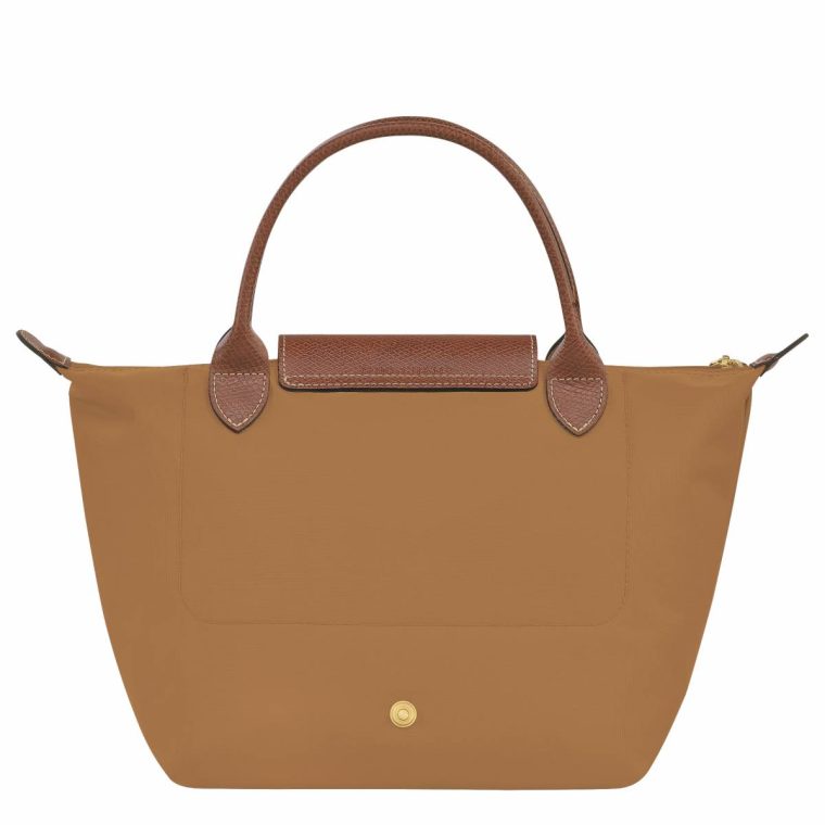 Le Pliage Original S Handbag Fawn - Recycled Canvas Longchamp Handbags Fawn Women - Image 3