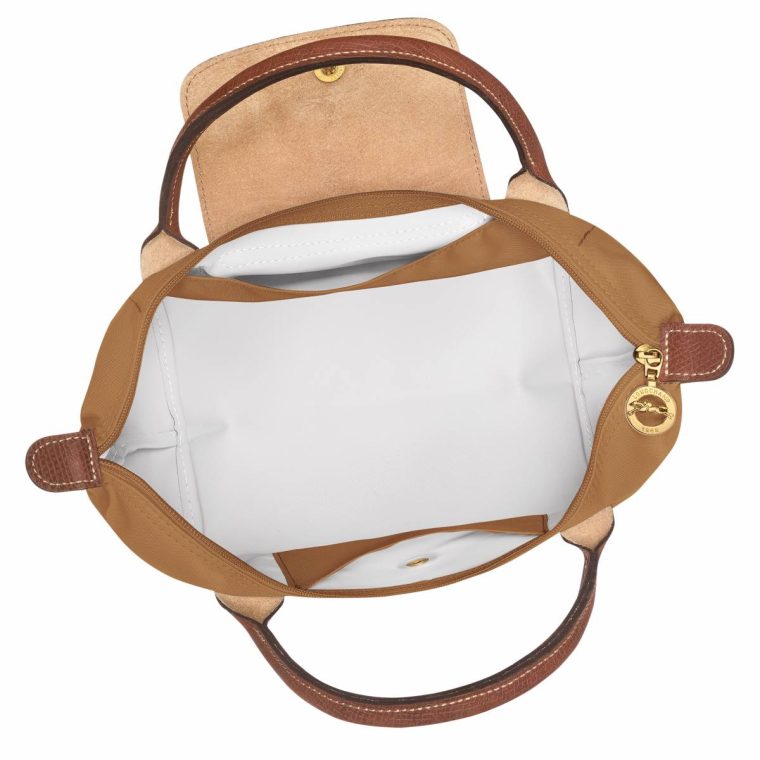 Le Pliage Original S Handbag Fawn - Recycled Canvas Longchamp Handbags Fawn Women - Image 4