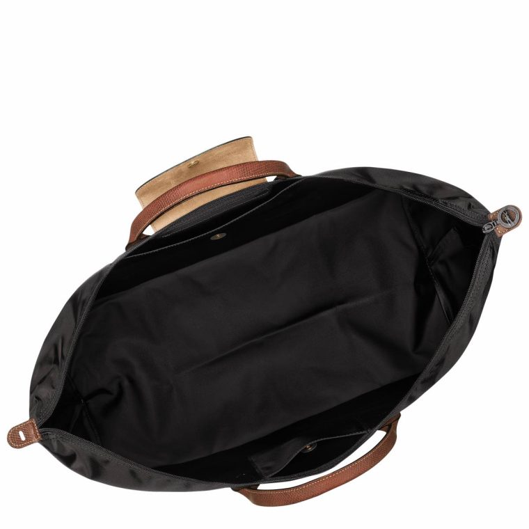 Le Pliage Original Xl Travel Bag Black - Recycled Canvas Black Travel Bags Longchamp Women - Image 4