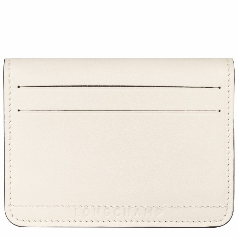 Le Pliage Xtra Card Holder Ecru - Leather Cardholders & Coin Purses Women Ecru Longchamp - Image 2
