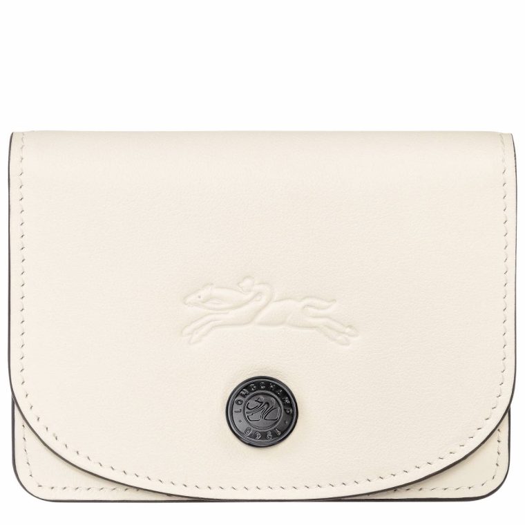 Le Pliage Xtra Card Holder Ecru - Leather Cardholders & Coin Purses Women Ecru Longchamp