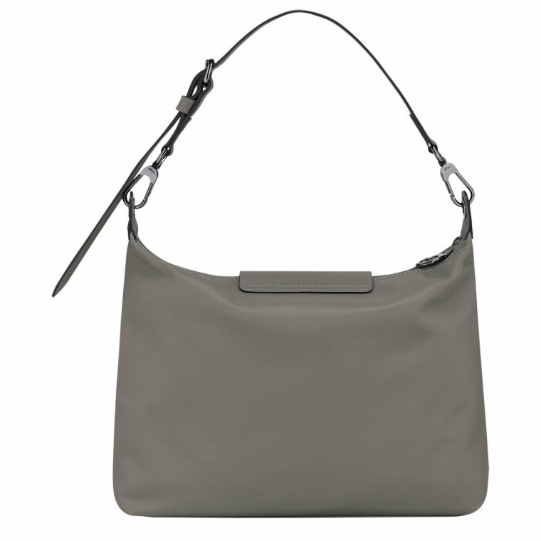 Le Pliage Xtra M Hobo Bag Turtledove - Leather Women Leather Bags Longchamp Turtledove - Image 4