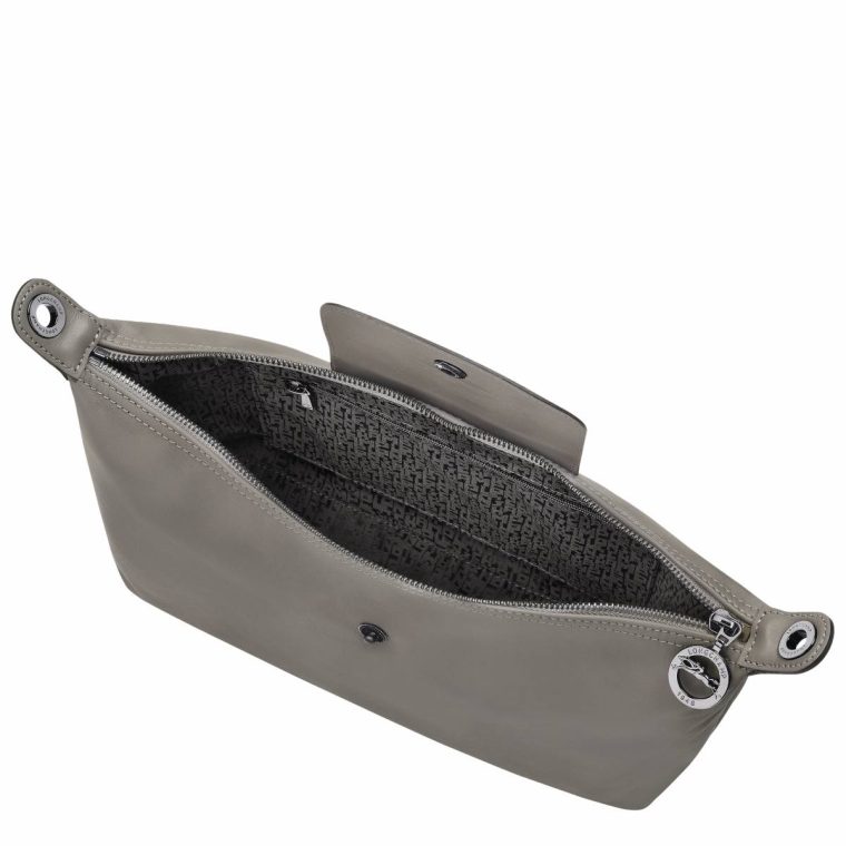 Le Pliage Xtra M Hobo Bag Turtledove - Leather Women Leather Bags Longchamp Turtledove - Image 5