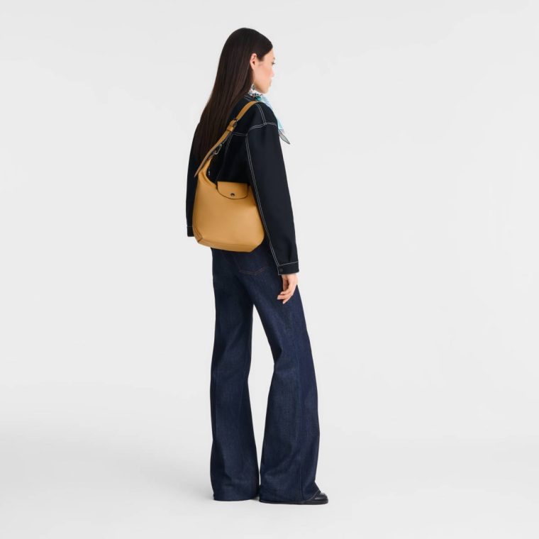 Le Pliage Xtra M Shoulder Bag Honey - Leather Longchamp Honey Women Leather Bags - Image 2