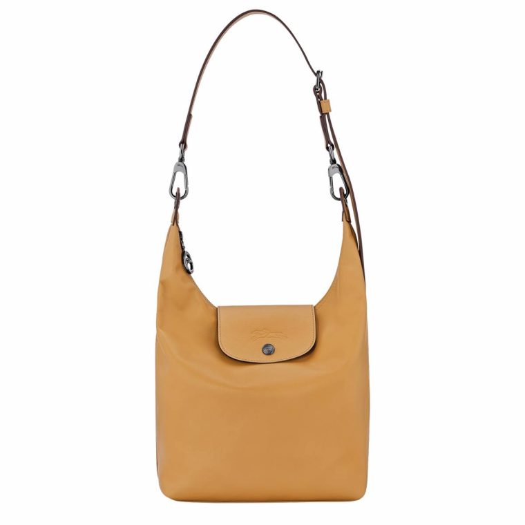 Le Pliage Xtra M Shoulder Bag Honey - Leather Longchamp Honey Women Leather Bags