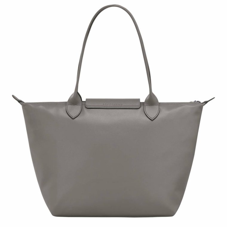 Le Pliage Xtra M Tote Bag Turtledove - Leather Turtledove Leather Bags Longchamp Women - Image 4