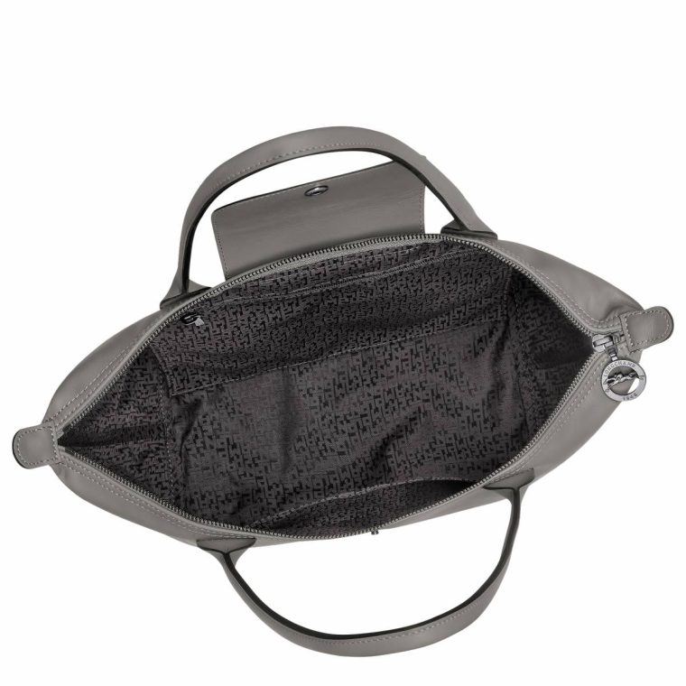 Le Pliage Xtra M Tote Bag Turtledove - Leather Turtledove Leather Bags Longchamp Women - Image 5