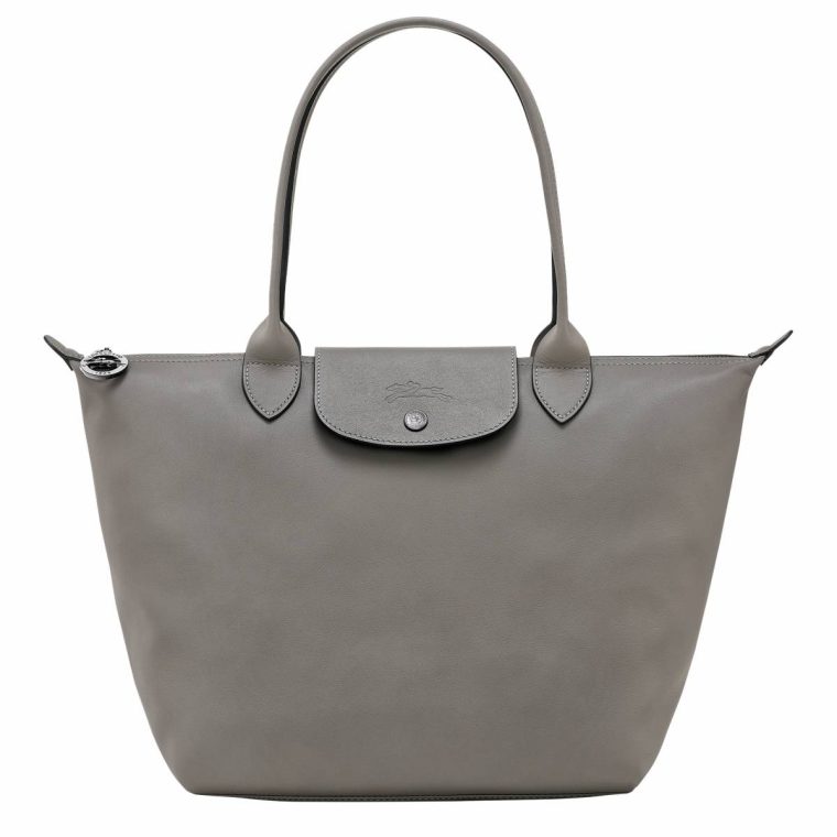 Le Pliage Xtra M Tote Bag Turtledove - Leather Turtledove Leather Bags Longchamp Women