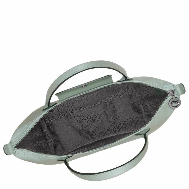 Le Pliage Xtra M Tote Bag Vervain - Leather Vervain Leather Bags Longchamp Women - Image 5