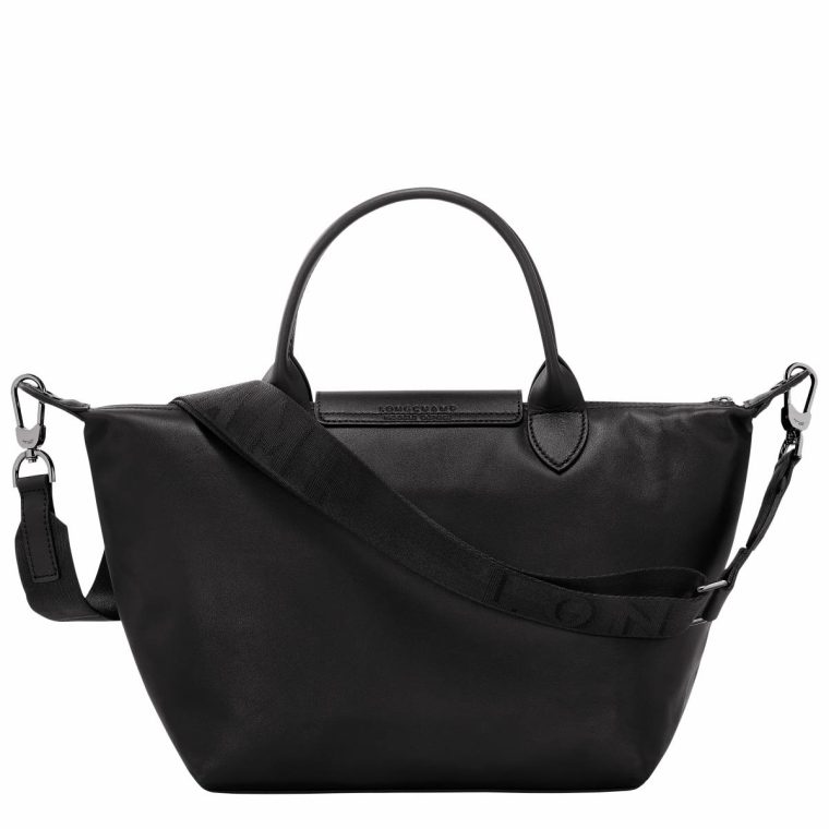 Le Pliage Xtra S Handbag Black - Leather Leather Bags Women Black Longchamp - Image 4