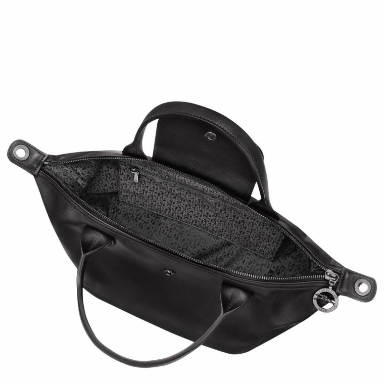 Le Pliage Xtra S Handbag Black - Leather Leather Bags Women Black Longchamp - Image 5