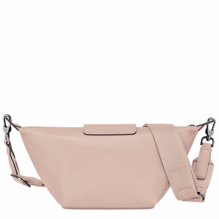 Le Pliage Xtra Xs Crossbody Bag Nude - Leather Longchamp Women Nude Leather Bags - Image 4