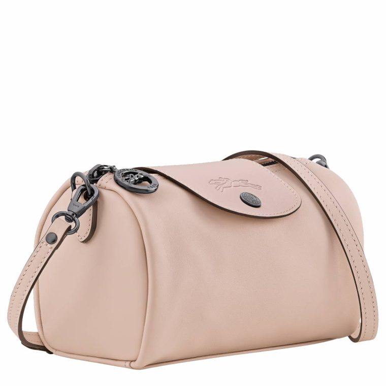 Le Pliage Xtra Xs Crossbody Bag Nude - Leather Women Leather Bags Nude Longchamp - Image 3
