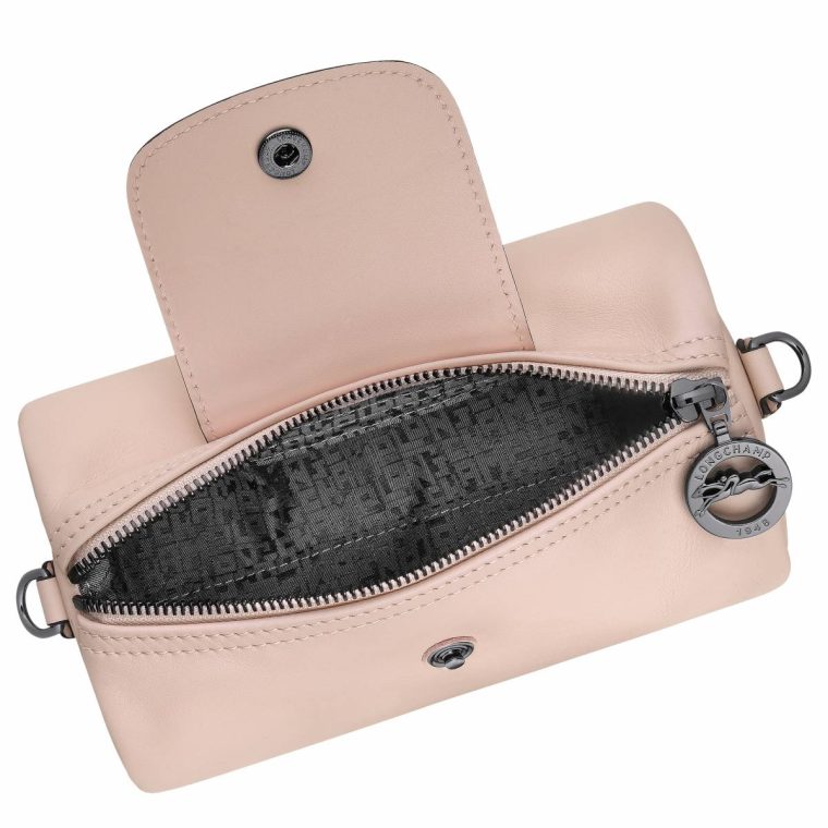 Le Pliage Xtra Xs Crossbody Bag Nude - Leather Women Leather Bags Nude Longchamp - Image 5