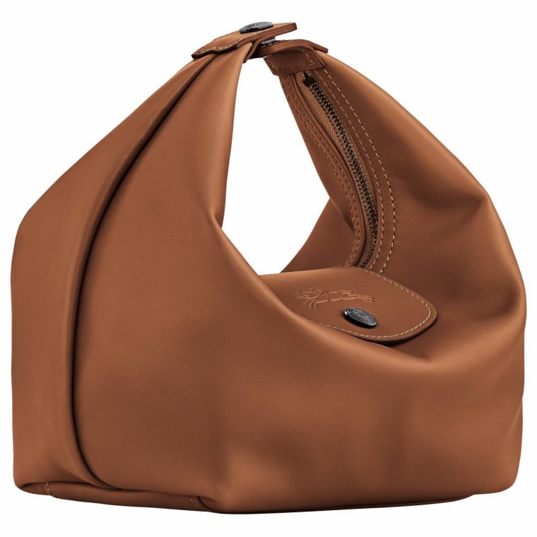 Le Pliage Xtra Xs Handbag Cognac - Leather Women Longchamp Cognac Leather Bags - Image 3