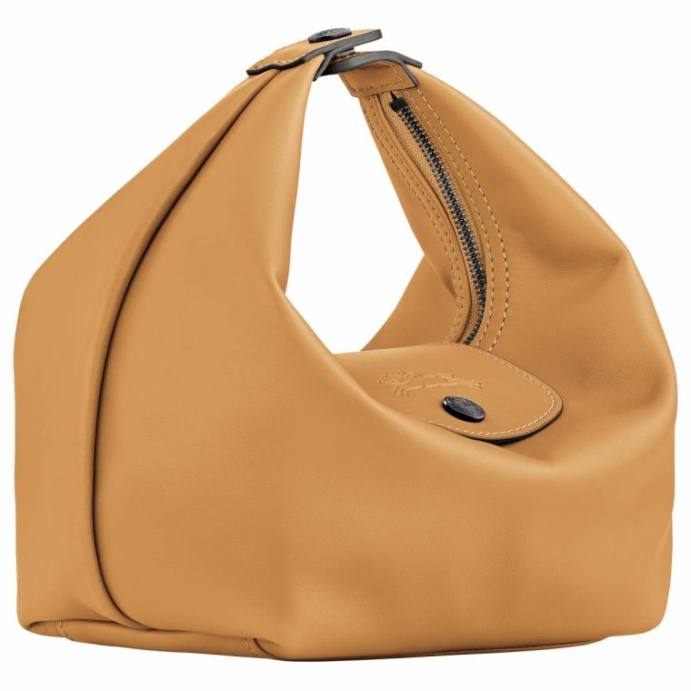 Le Pliage Xtra Xs Handbag Honey - Leather Longchamp Leather Bags Honey Women - Image 3