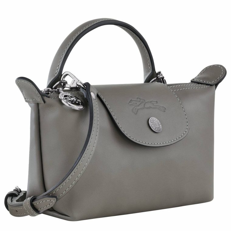 Le Pliage Xtra Xs Pouch Turtledove - Leather Women Turtledove Leather Bags Longchamp - Image 3