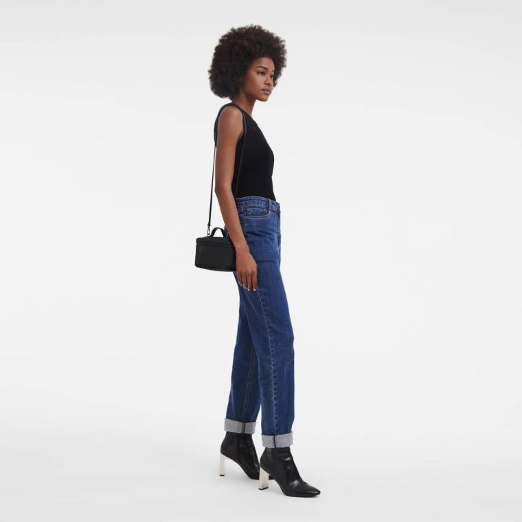 Le Pliage Xtra Xs Vanity Black - Leather Longchamp Leather Bags Black Women - Image 2