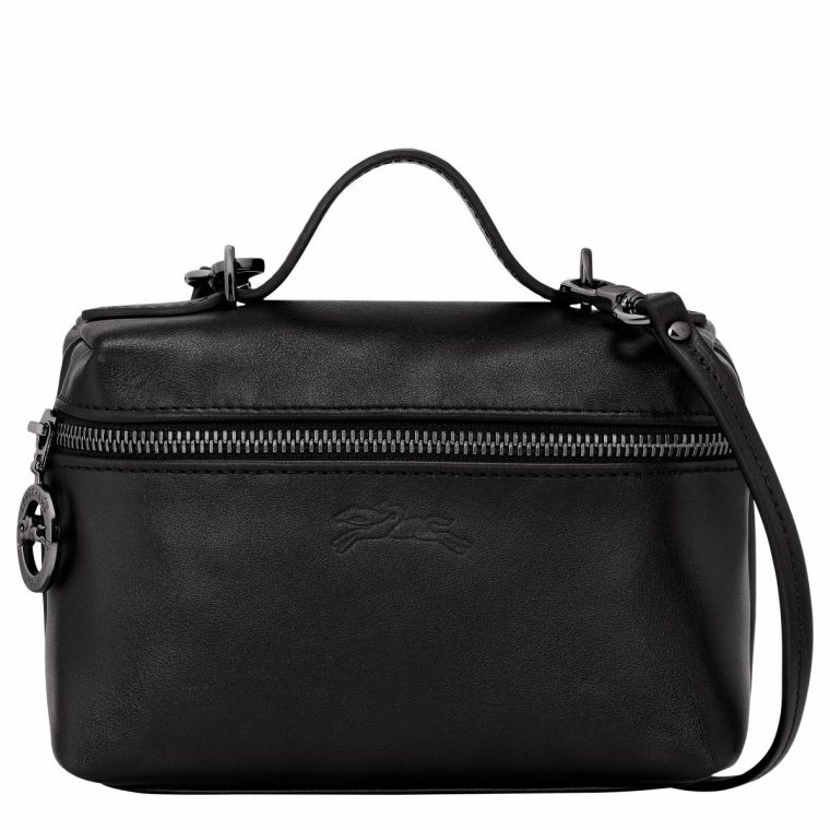 Le Pliage Xtra Xs Vanity Black - Leather Longchamp Leather Bags Black Women