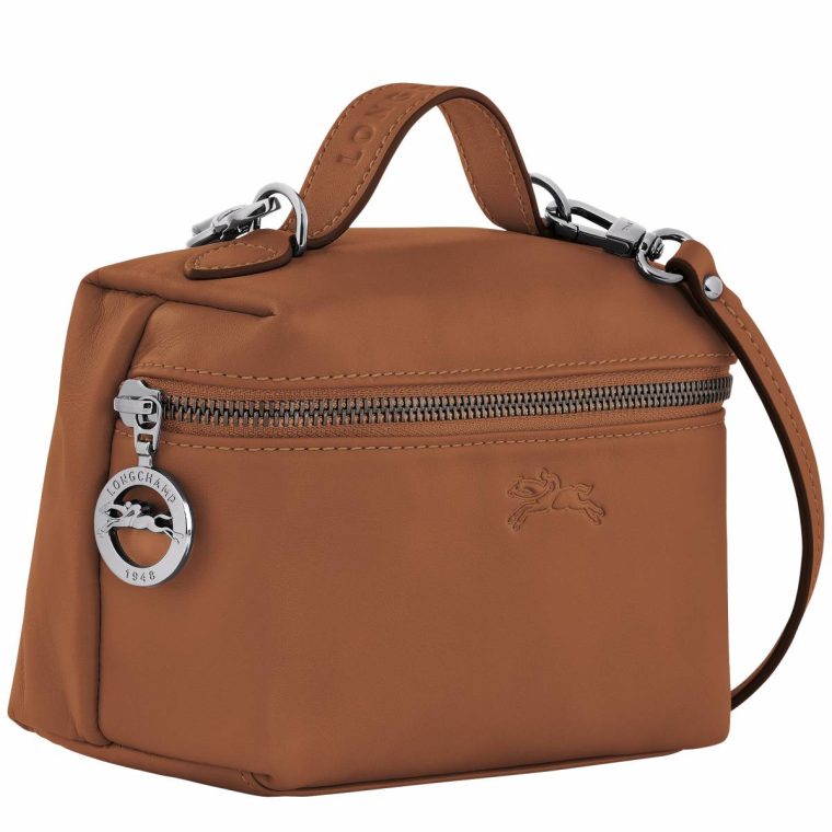 Le Pliage Xtra Xs Vanity Cognac - Leather Longchamp Cognac Leather Bags Women - Image 3