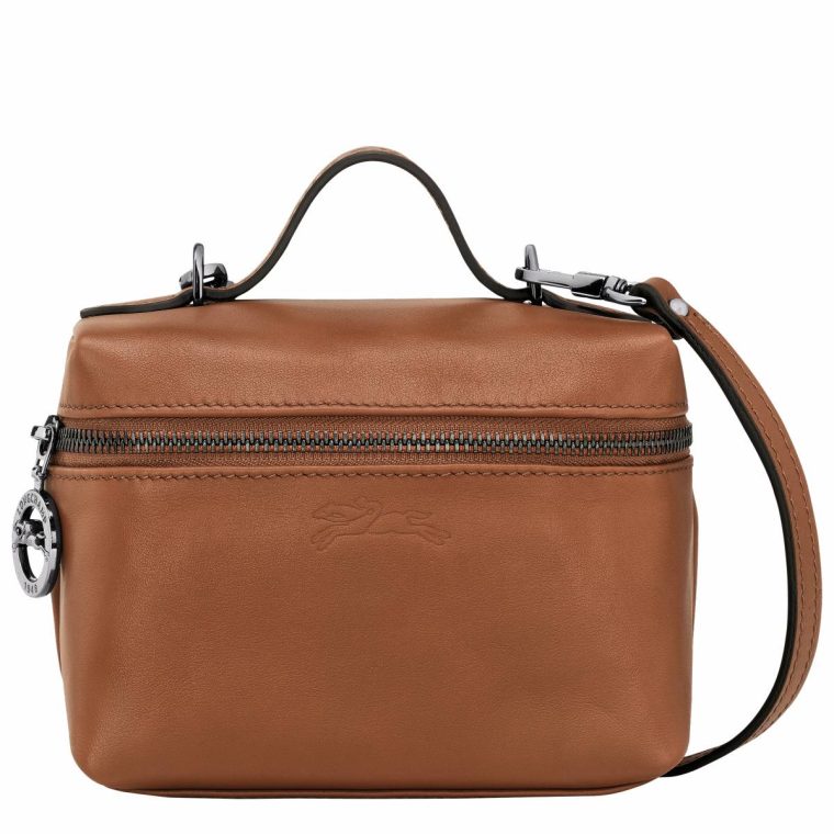 Le Pliage Xtra Xs Vanity Cognac - Leather Longchamp Cognac Leather Bags Women