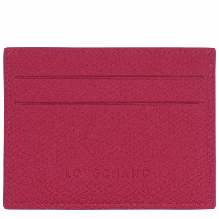 Le Roseau Card Holder Beetroot - Leather Cardholders & Coin Purses Women Beetroot Longchamp - Image 2