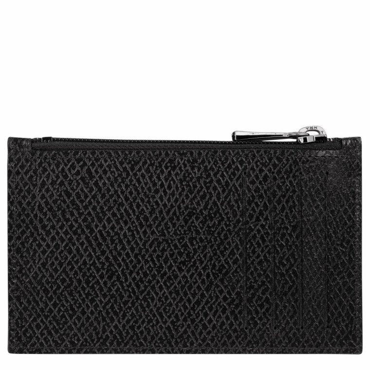 Le Roseau Essential Coin Purse Black - Leather Black Longchamp Women Cardholders & Coin Purses - Image 2