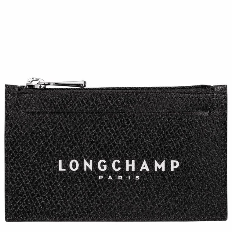 Le Roseau Essential Coin Purse Black - Leather Black Longchamp Women Cardholders & Coin Purses