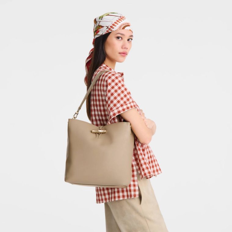Le Roseau M Hobo Bag Root - Leather Longchamp Leather Bags Women Root - Image 2