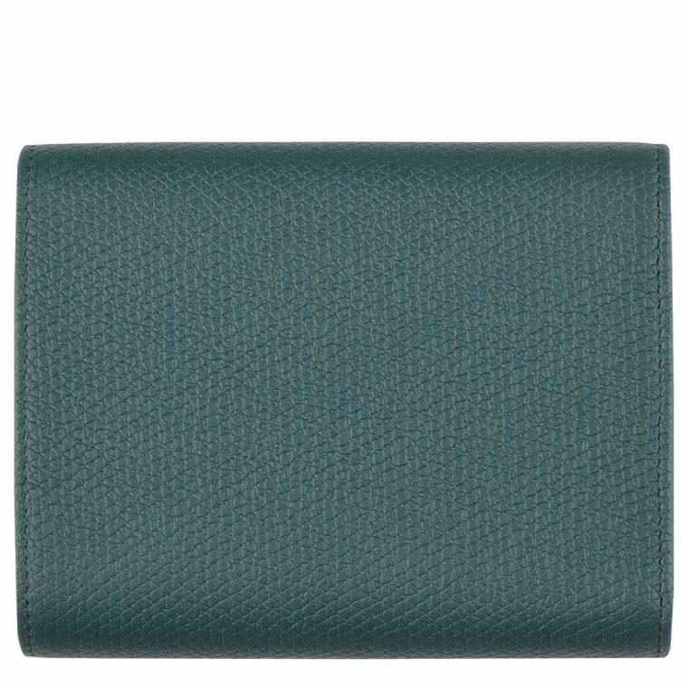 Le Roseau Wallet Cedar - Leather Cedar Women Longchamp Leather Wallets - Image 2