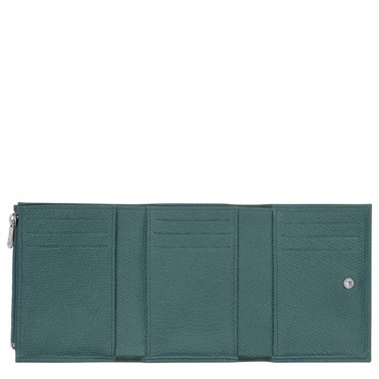 Le Roseau Wallet Cedar - Leather Cedar Women Longchamp Leather Wallets - Image 3