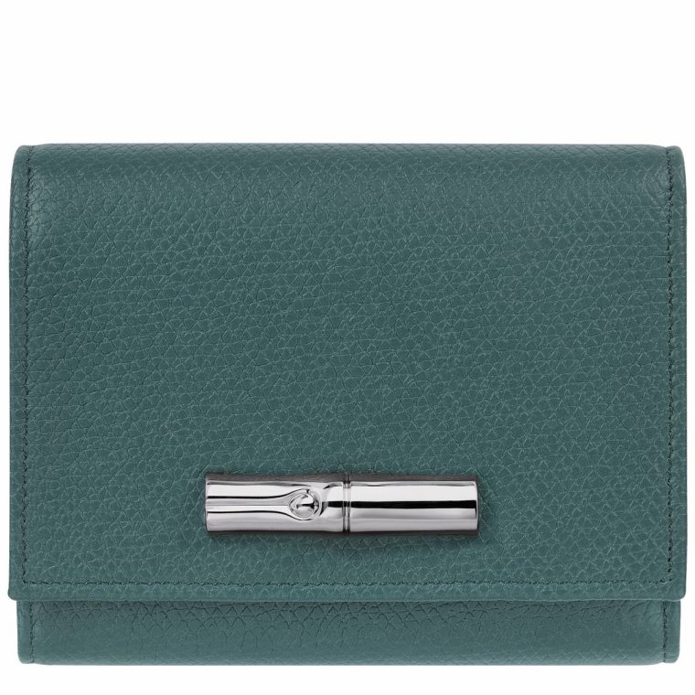Le Roseau Wallet Cedar - Leather Cedar Women Longchamp Leather Wallets