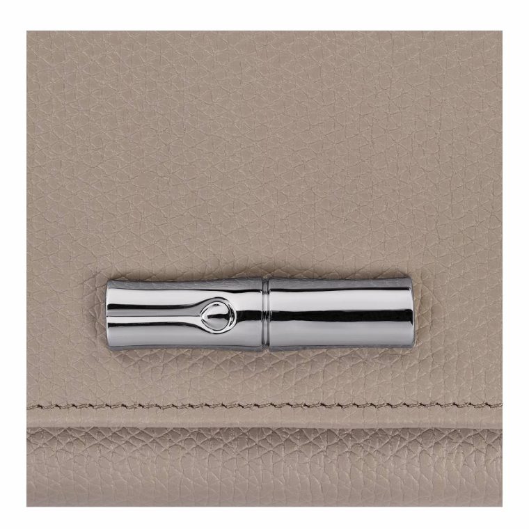 Le Roseau Wallet Clay - Leather Leather Wallets Longchamp Women Clay - Image 4