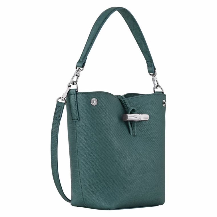 Le Roseau Xs Bucket Bag Cedar - Leather Women Cedar Longchamp Leather Bags - Image 3