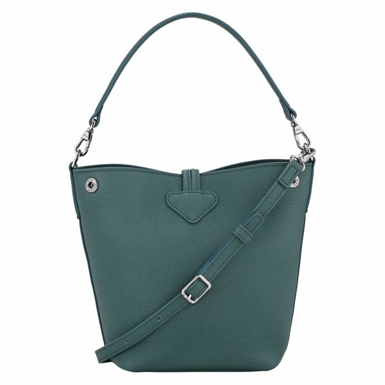 Le Roseau Xs Bucket Bag Cedar - Leather Women Cedar Longchamp Leather Bags - Image 4