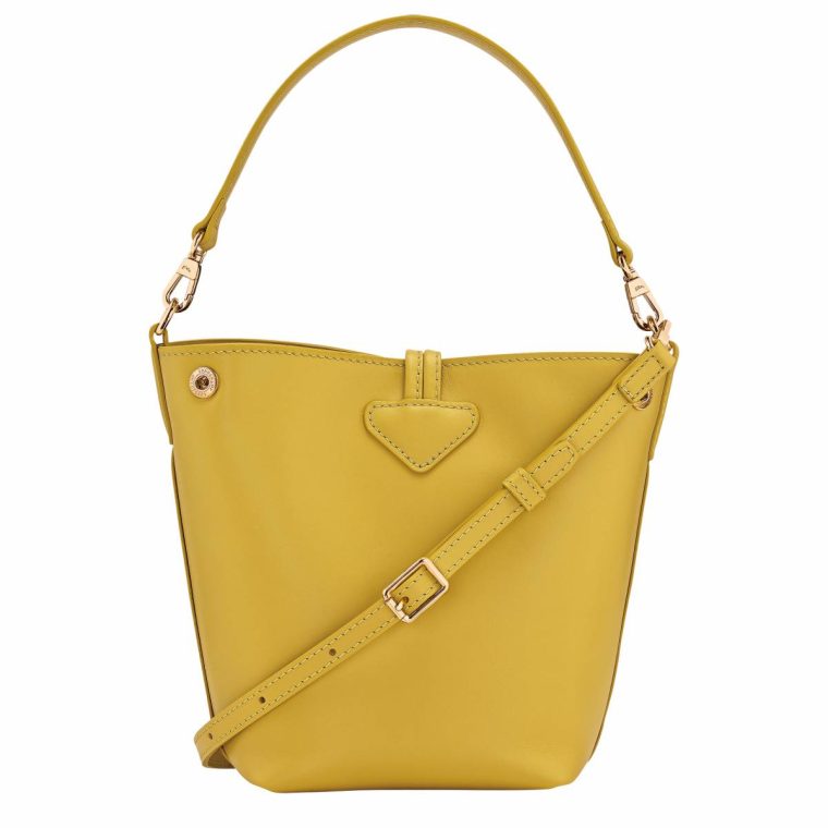 Le Roseau Xs Bucket Bag Ginger - Leather Ginger Women Leather Bags Longchamp - Image 4