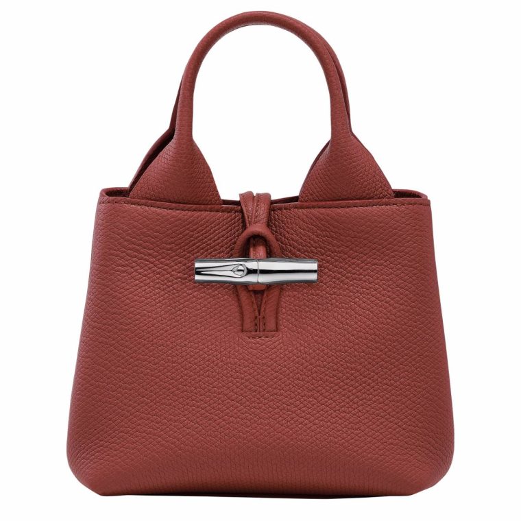 Le Roseau Xs Handbag Chestnut - Leather Leather Bags Women Longchamp Chestnut
