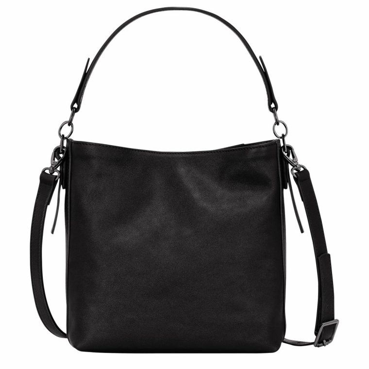 Leather Bags Black Longchamp 3D S Crossbody Bag Black - Leather Women - Image 4