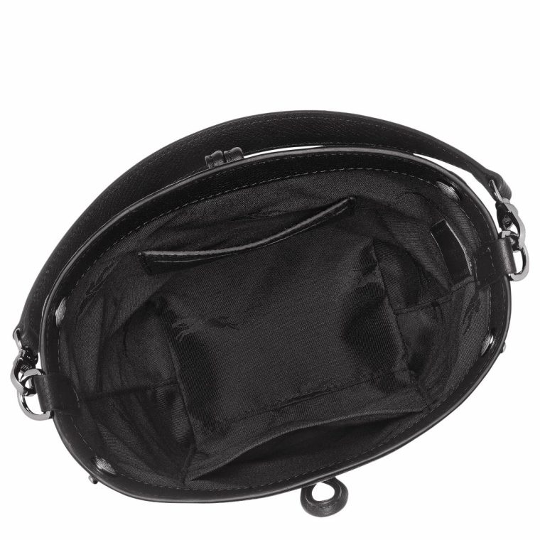Leather Bags Black Women Le Roseau Xs Bucket Bag Black - Leather Longchamp - Image 5