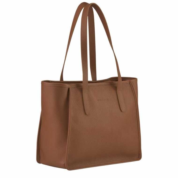 Leather Bags Caramel Women Longchamp Le Foulonné L Tote Bag Caramel - Leather - Image 3