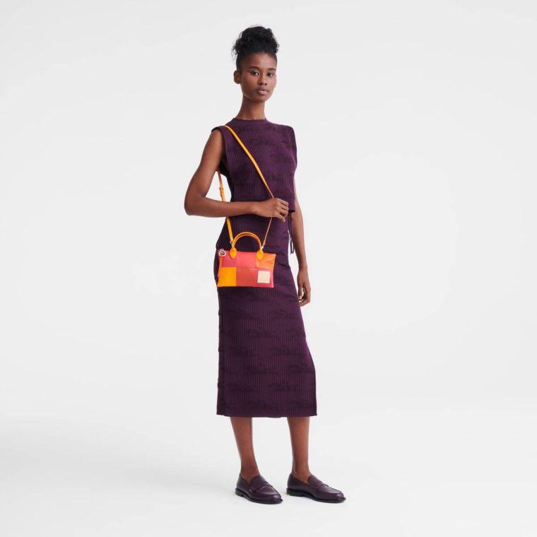 Leather Bags Carrot Re-Play Xs Handbag Carrot - Leather Longchamp Women - Image 2