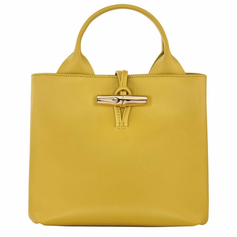 Leather Bags Ginger Women Longchamp Le Roseau S Handbag Ginger - Leather