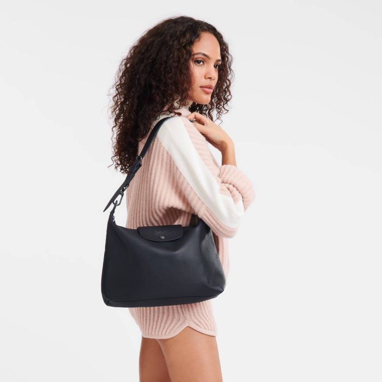 Leather Bags Le Pliage Xtra M Hobo Bag Black - Leather Longchamp Black Women - Image 2