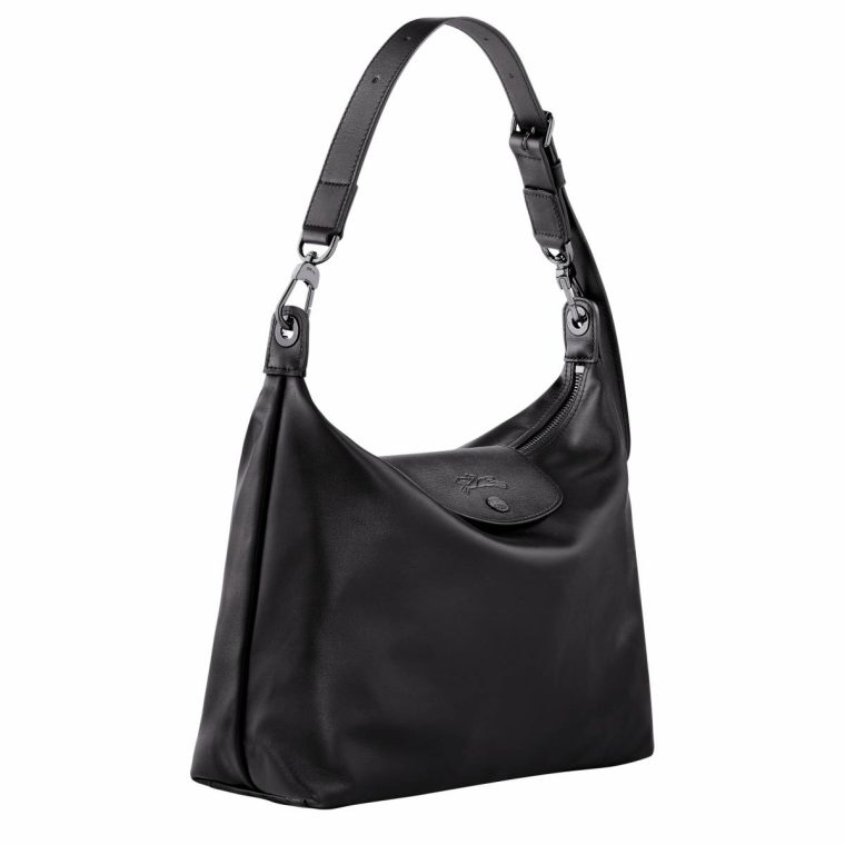 Leather Bags Le Pliage Xtra M Hobo Bag Black - Leather Longchamp Black Women - Image 3