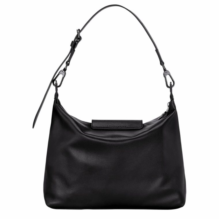 Leather Bags Le Pliage Xtra M Hobo Bag Black - Leather Longchamp Black Women - Image 4