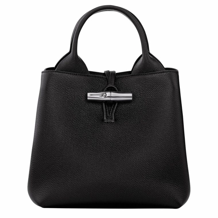 Leather Bags Le Roseau S Handbag Black - Leather Black Women Longchamp