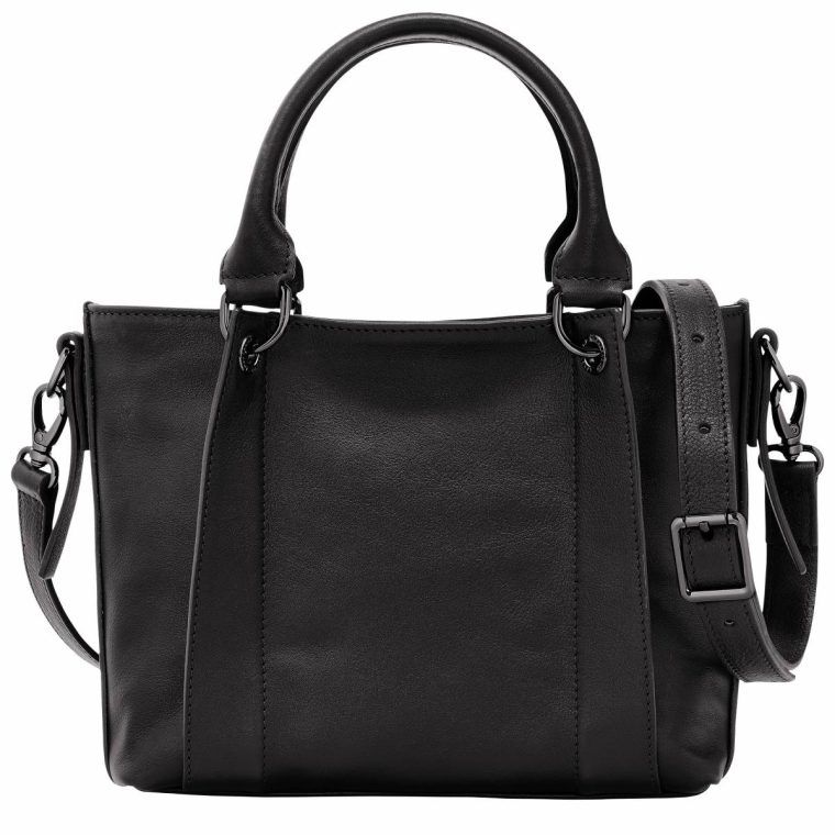 Leather Bags Longchamp 3D S Handbag Black - Leather Black Women - Image 4