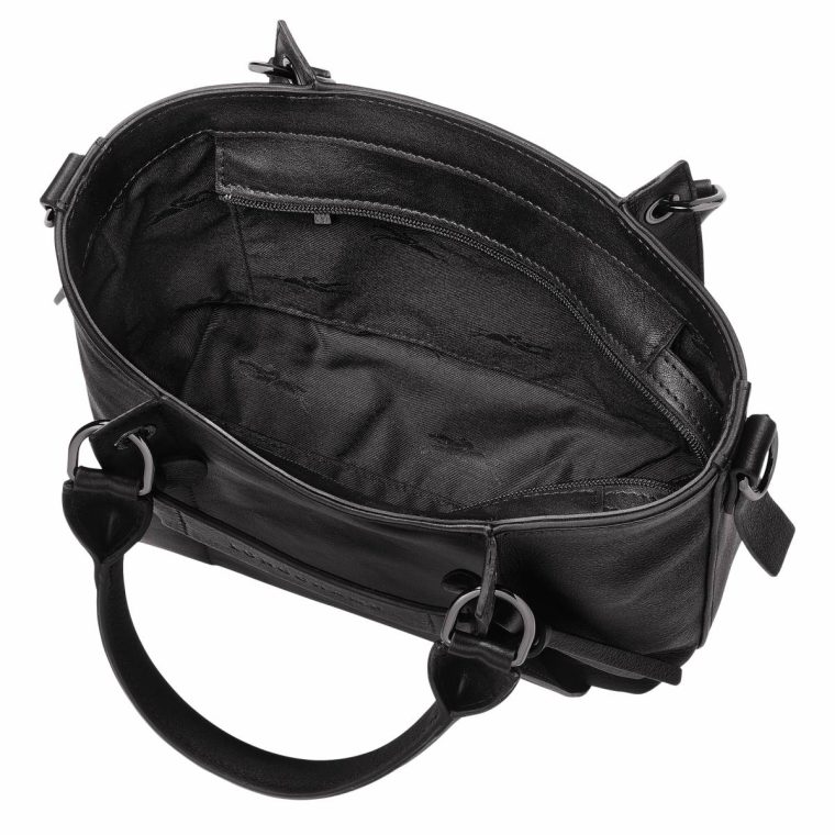 Leather Bags Longchamp 3D S Handbag Black - Leather Black Women - Image 5