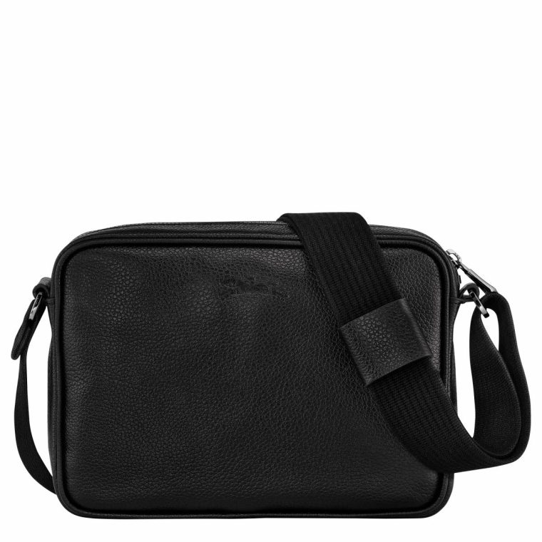 Leather Bags Longchamp Black Le Foulonné S Camera Bag Black - Leather Men - Image 4