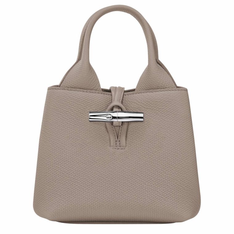 Leather Bags Longchamp Clay Women Le Roseau Xs Handbag Clay - Leather